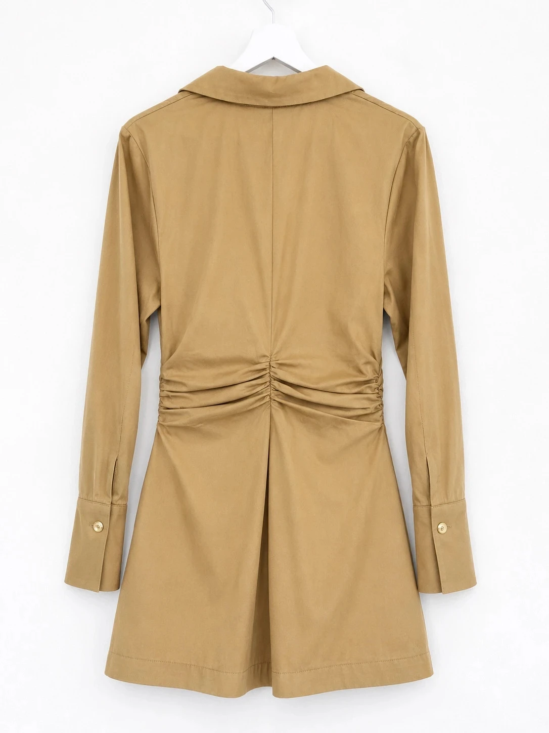 Robe Zara camel 100% coton taille M – photo 2